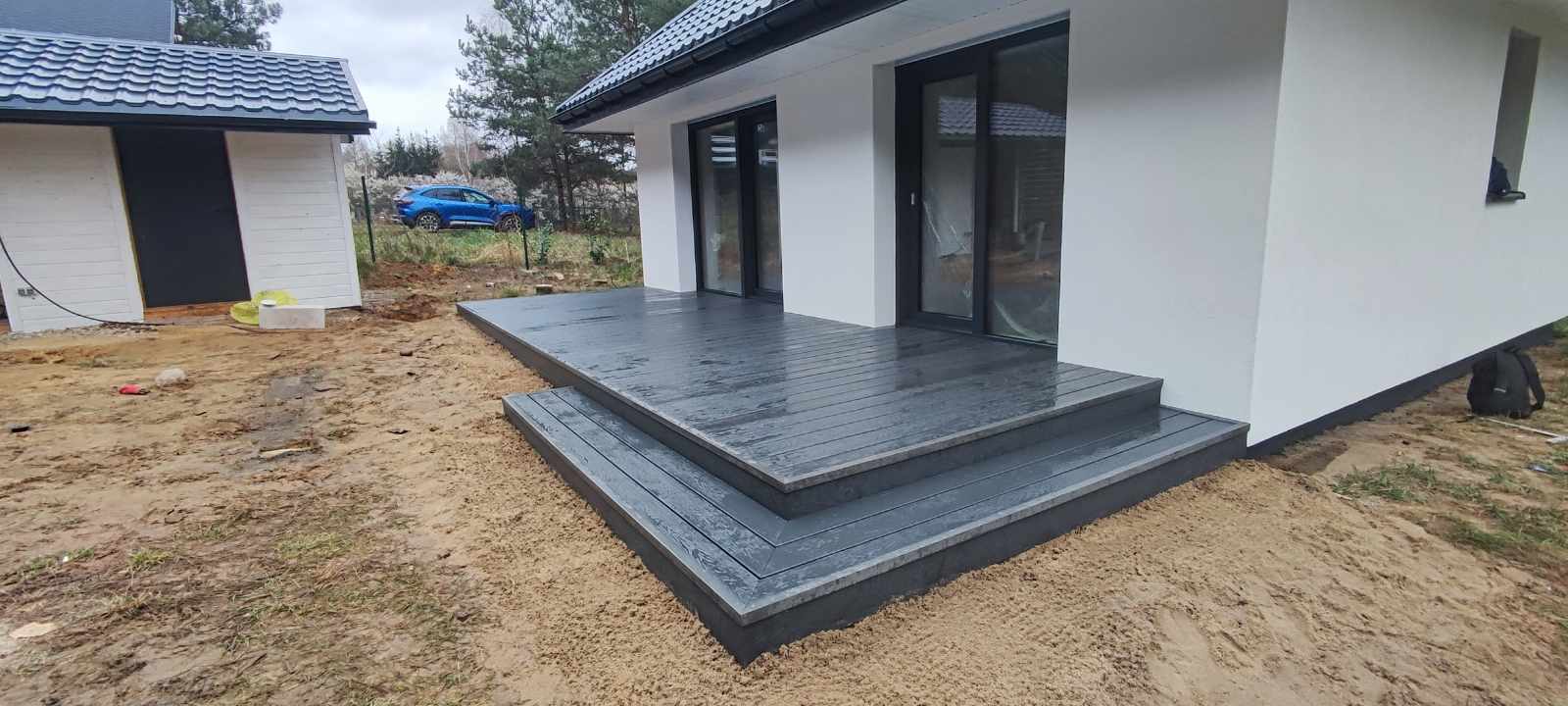 Decking with a step